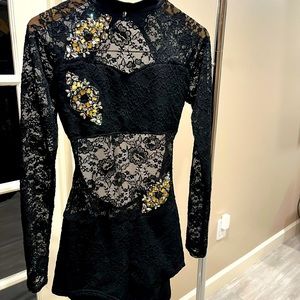 Reverence Dance costume in black. Size adult medium.